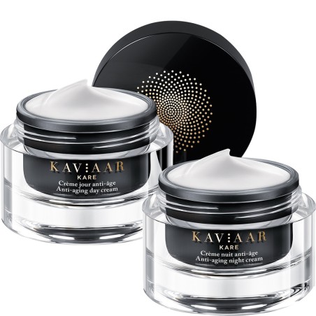 Coffret anti-âge - Caviar & acide hyaluronique - Jour & nuit - 2 x 50 ml - 03 - 26769878