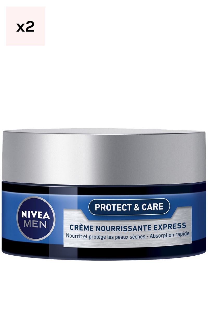 Duo de crèmes nourrissantes express - Protect & Care - Visage - Homme - 2 x 50 ml - 03 - 30108620