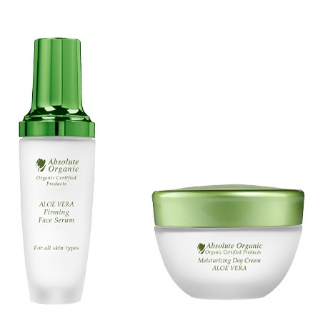 Sérum raffermissant & crème de jour hydratante bio - Aloe vera - Visage - 2 x 50 ml - 03 - 28826874