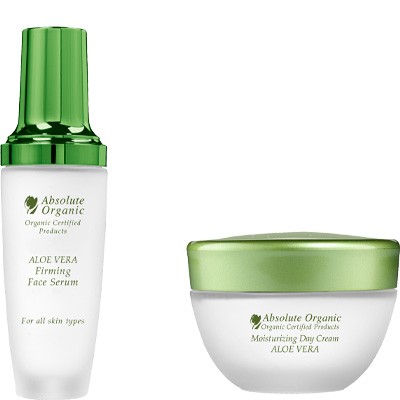 Sérum raffermissant & crème de jour hydratante bio - Aloe vera - Visage - 2 x 50 ml - 03 - 28826874