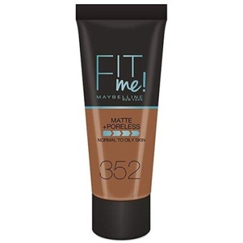 Fond de teint liquide matifiant - Fit Me Matte & Poreless - 352 Cacao - 30 ml - 03 - 26761554