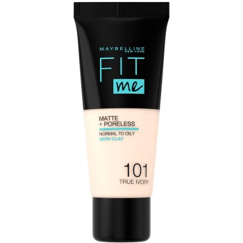 Fond de teint liquide matifiant - Fit Me Matte & Poreless - 101 True Ivory - 30 ml - 03 - 27307339