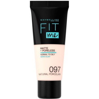 Fond de teint liquide matifiant - Fit Me Matte & Poreless - 97 Natural Porcelaine - 30 ml - 03 - 27307340