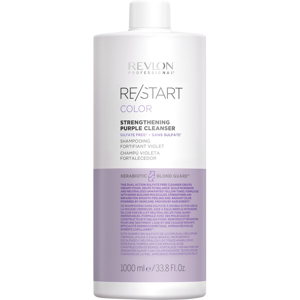 Shampoing fortifiant violet - Re/Start - Cheveux colorés - 1 L - 03 - 26932960