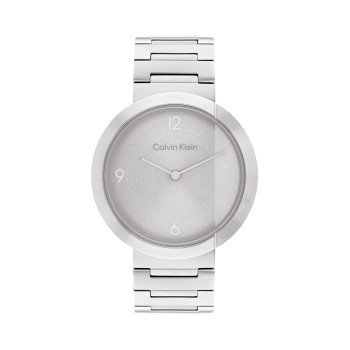 Montre à quartz en acier - Argenté - 02 - 33600078