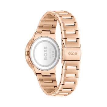 Montre à quartz en acier - Doré rose et taupe - 02 - 33159202