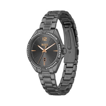 Montre à quartz en acier - Gris - 02 - 33159204