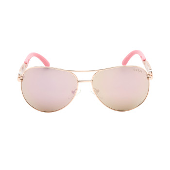 Lunettes de soleil femme - Verres effet miroir - Catégorie 3 - Guess - 02 - 33390899