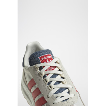 Sneakers en cuir Retropy E5 - Ecru et gris clair - 02 - 33528503