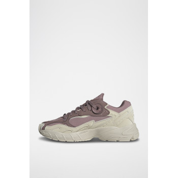 Sneakers en velours Astir W - Mauve et beige - 02 - 33528559