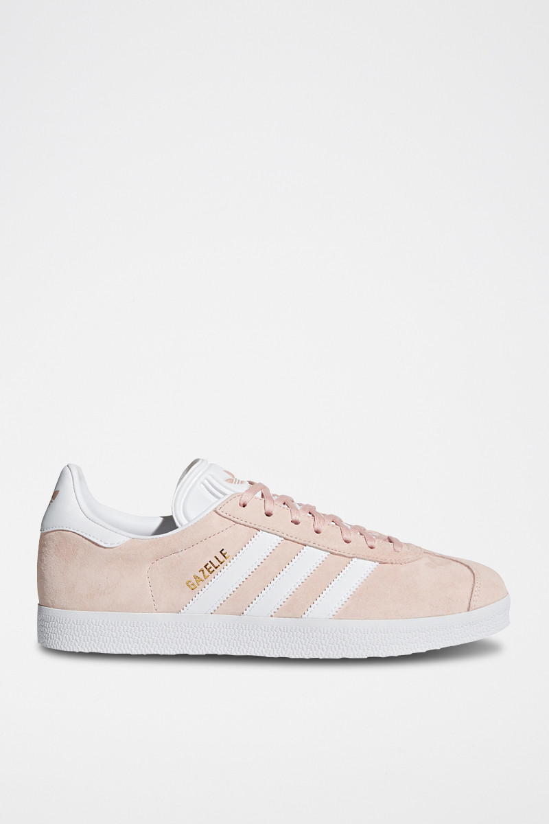 Sneakers en cuir Gazelle - Vieux rose et blanc - 02 - 33528520