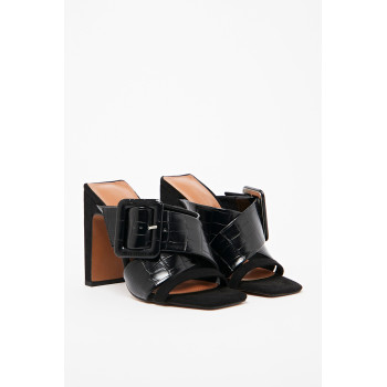 Mules à talons - Noir - 02 - 33143552