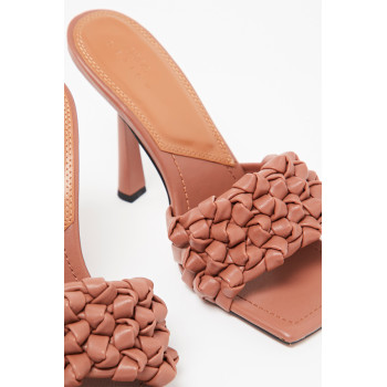 Mules à talons - Marron - 02 - 33143764