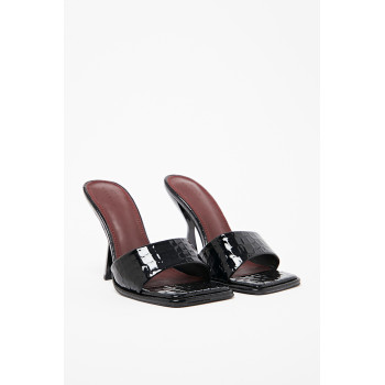 Mules à talons vernies - Noir - 02 - 33144375