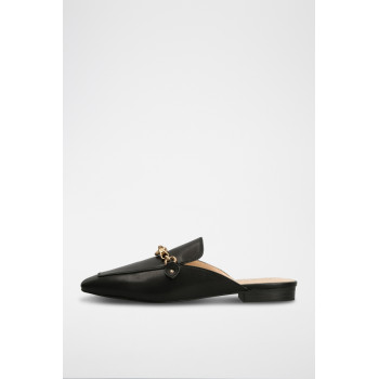 Mules en cuir - Noir - 02 - 33278678