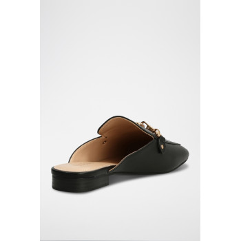 Mules en cuir - Noir - 02 - 33278678