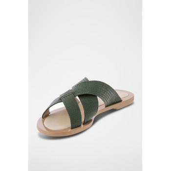 Mules en cuir Vatica - Vert - 02 - 33368670