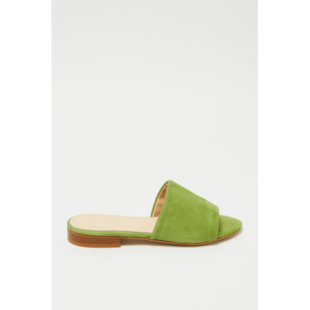 Mules en nubuck Inaya 2 - Vert clair - 02 - 33368672