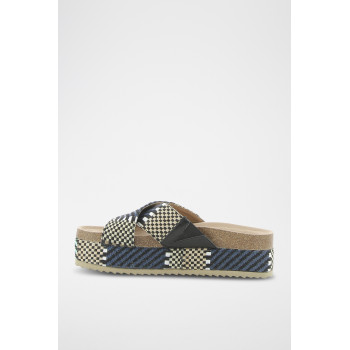 Mules plateformes Rasta - Bleu marine - 02 - 33368689