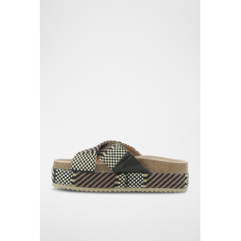 Mules plateformes Rasta - Taupe - 02 - 33368693