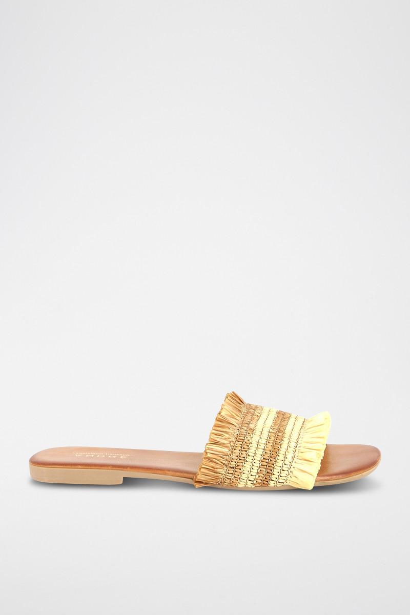 Mules en paille Macherie - Beige - 02 - 33368694