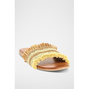 Mules en paille Macherie - Beige - 02 - 33368694