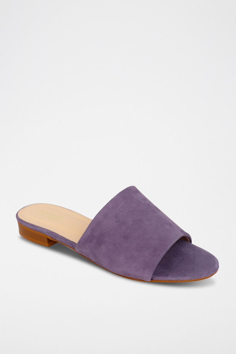 Mules en nubuck Inaya - Violet - 02 - 33368698