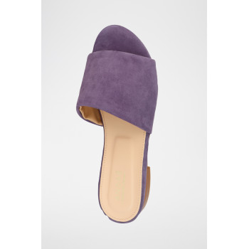 Mules en nubuck Inaya - Violet - 02 - 33368698