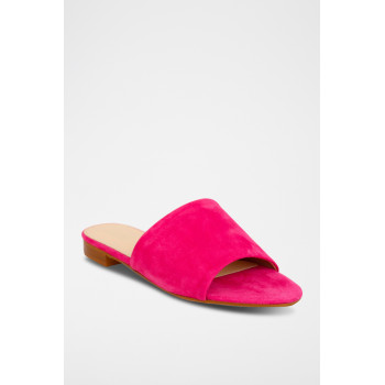 Mules en nubuck Inaya - Fuchsia - 02 - 33368699