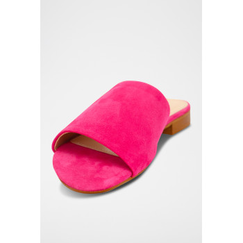 Mules en nubuck Inaya - Fuchsia - 02 - 33368699