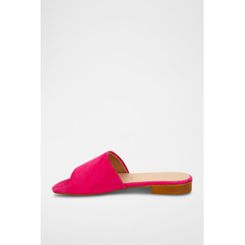 Mules en nubuck Inaya - Fuchsia - 02 - 33368699