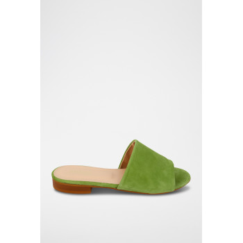 Mules en nubuck Inaya - Vert - 02 - 33368700