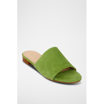 Mules en nubuck Inaya - Vert - 02 - 33368700