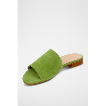 Mules en nubuck Inaya - Vert - 02 - 33368700