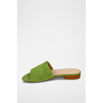 Mules en nubuck Inaya - Vert - 02 - 33368700