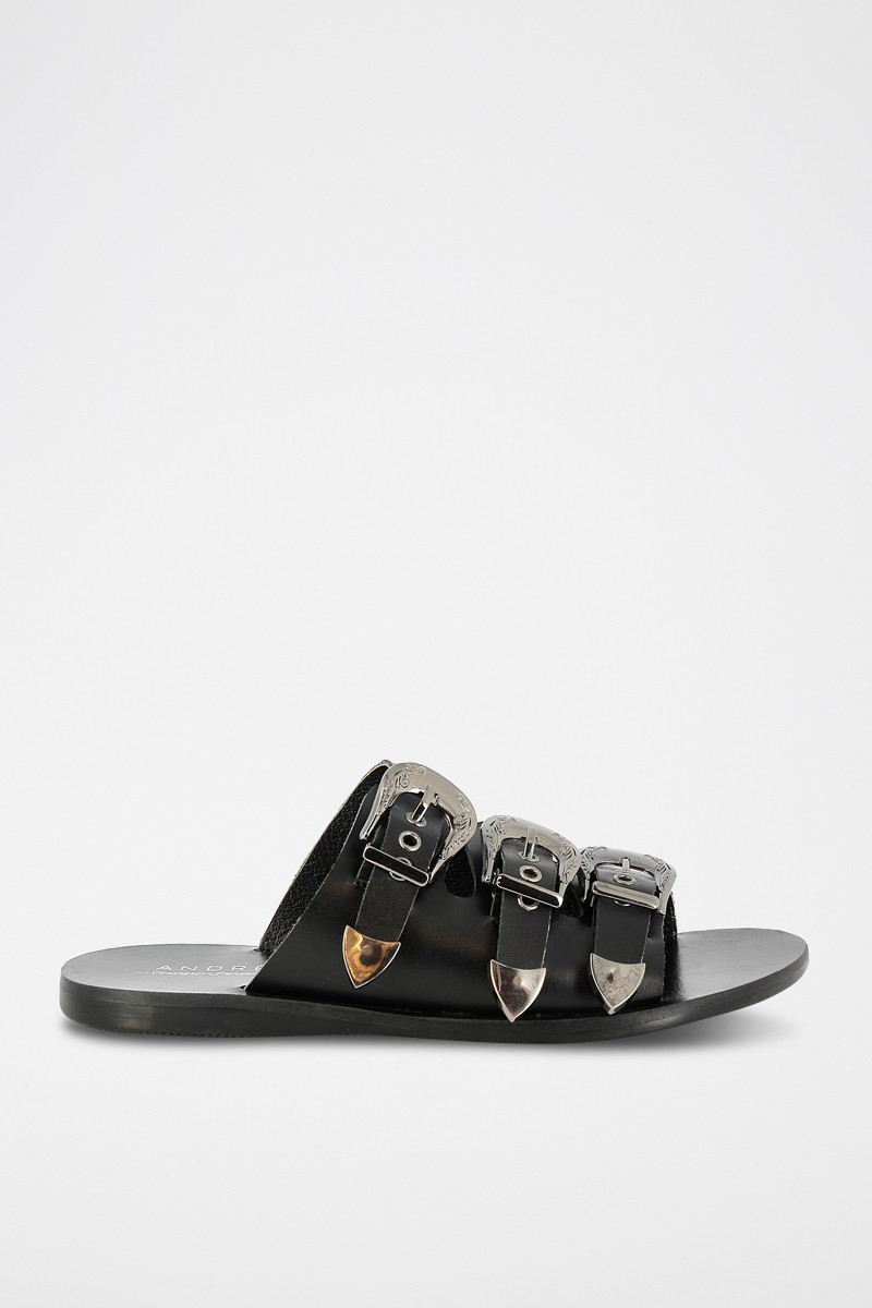 Mules en cuir Ursula - Noir - 02 - 33368710