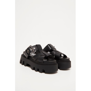 Mules plateformes Flora - Vegan - Noir - 02 - 33363682