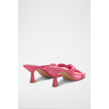 Mules à talons - Fuchsia - 02 - 33363684