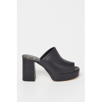 Mules à talons en cuir Deltino - Noir - 02 - 33445468