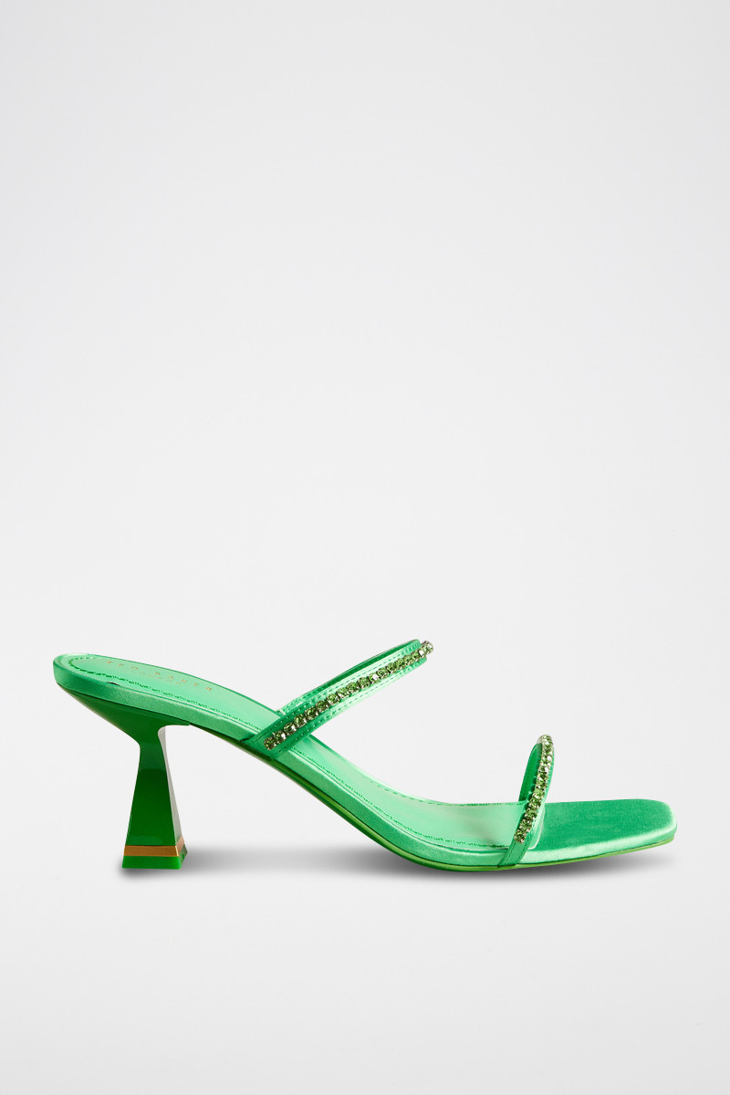 Mules à talons Rinita - Vert clair - 02 - 33445496