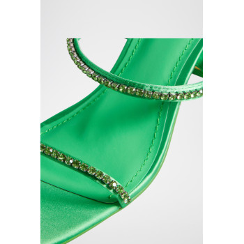 Mules à talons Rinita - Vert clair - 02 - 33445496