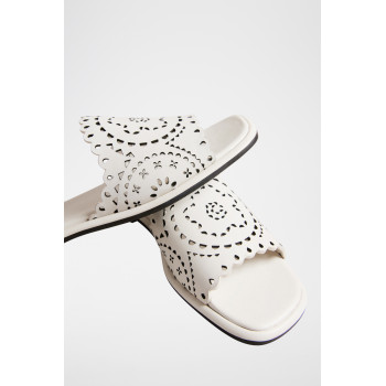 Mules en cuir Clovei - Blanc - 02 - 33445506