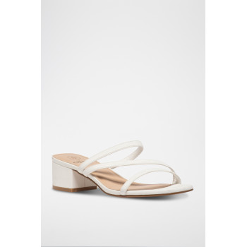 Mules à talons - Blanc - 02 - 33541225