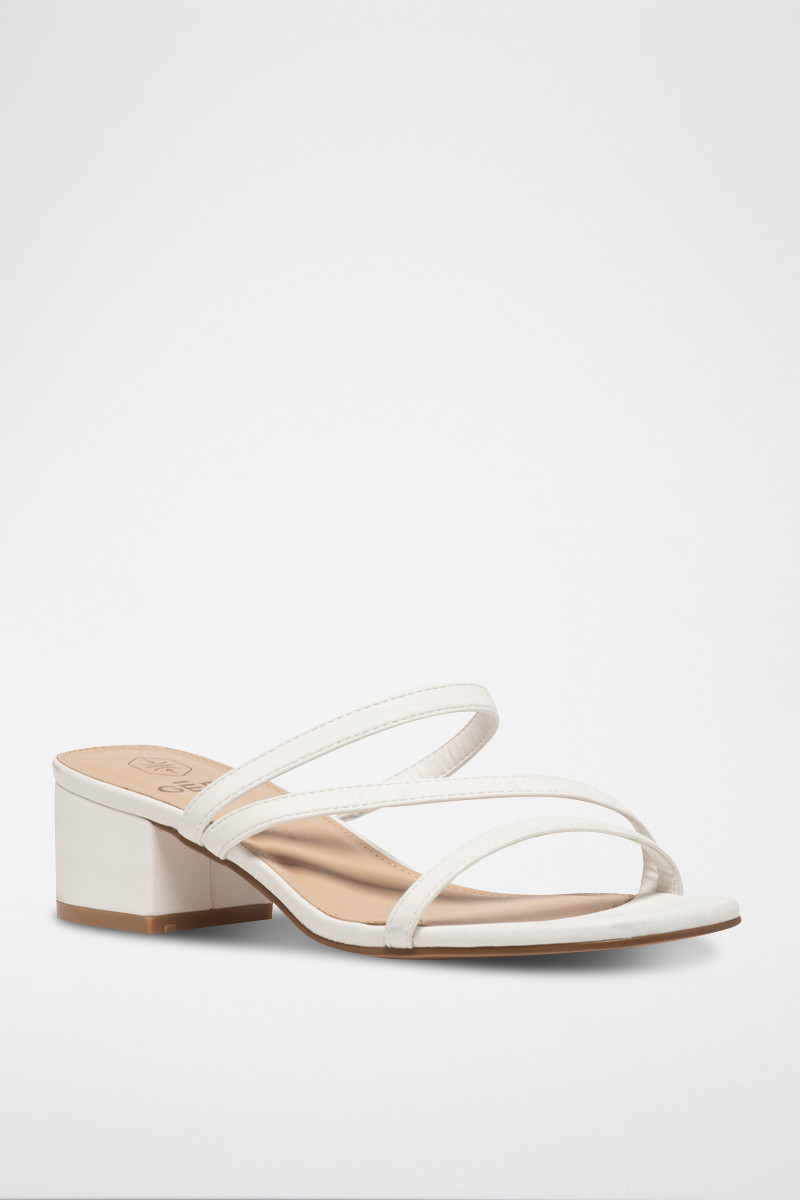 Mules à talons - Blanc - 02 - 33541225