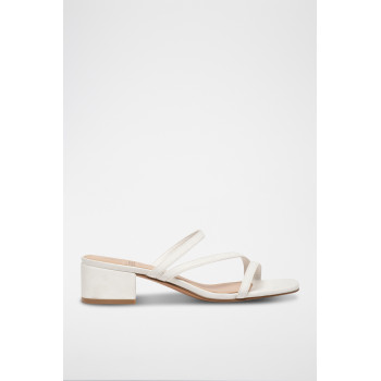 Mules à talons - Blanc - 02 - 33541225