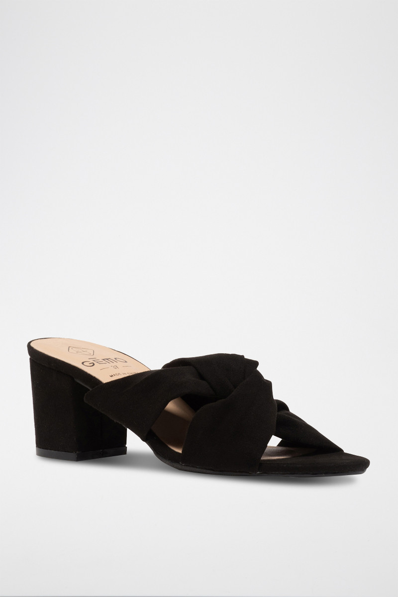 Mules à talons - Noir - 02 - 33541239