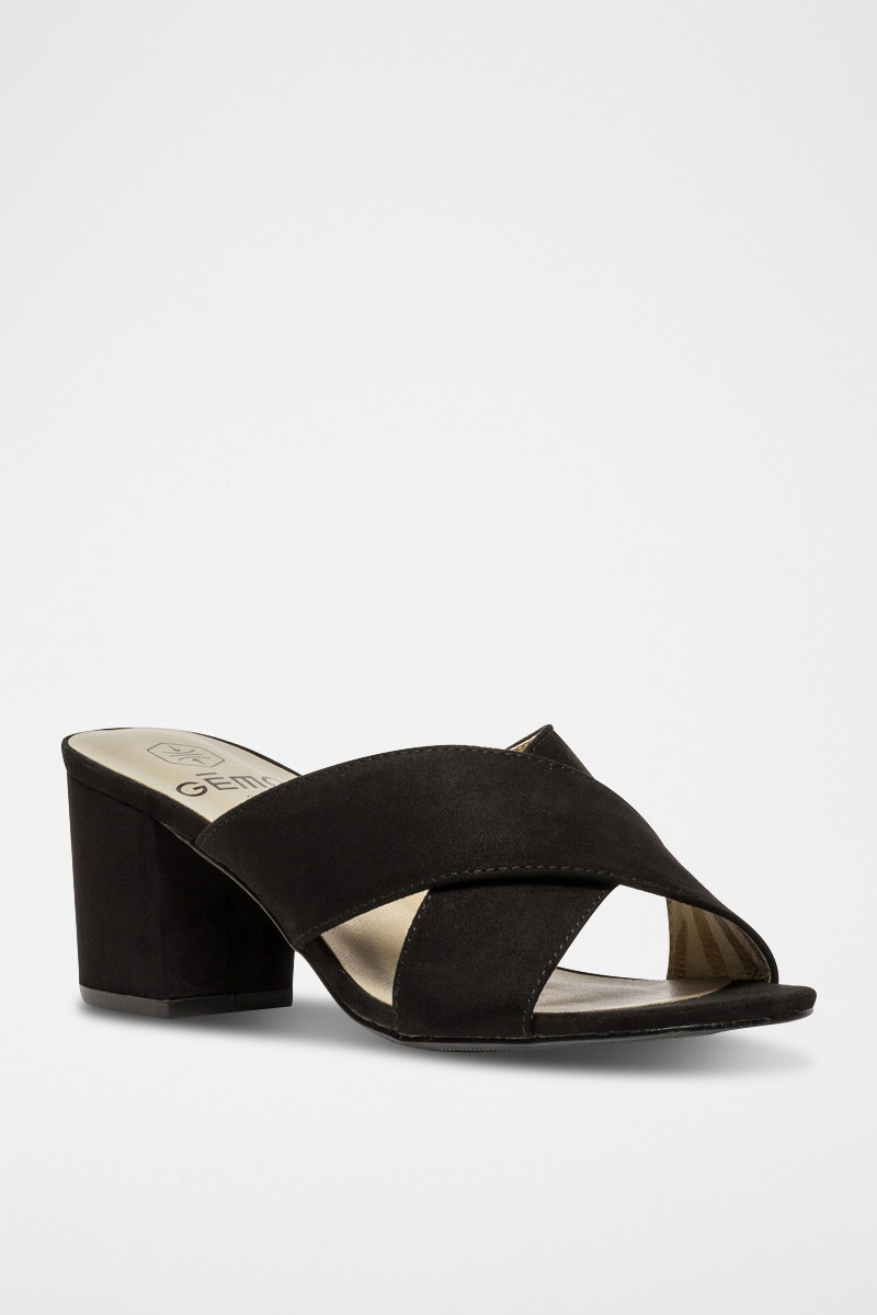 Mules à talons - Noir - 02 - 33541241