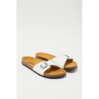 Mules en cuir Nusprint - Blanc - 02 - 33368681