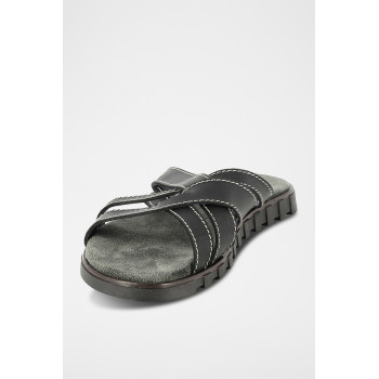 Mules en cuir Nocario - Noir - 02 - 33368729