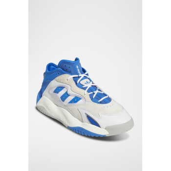 Chaussures de basketball en cuir Streetball II - Blanc et bleu cobalt - 02 - 33528618